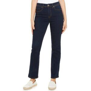 Style & Co. High Rise Size 8 Long Straight Leg Dark Wash Jeans NWT